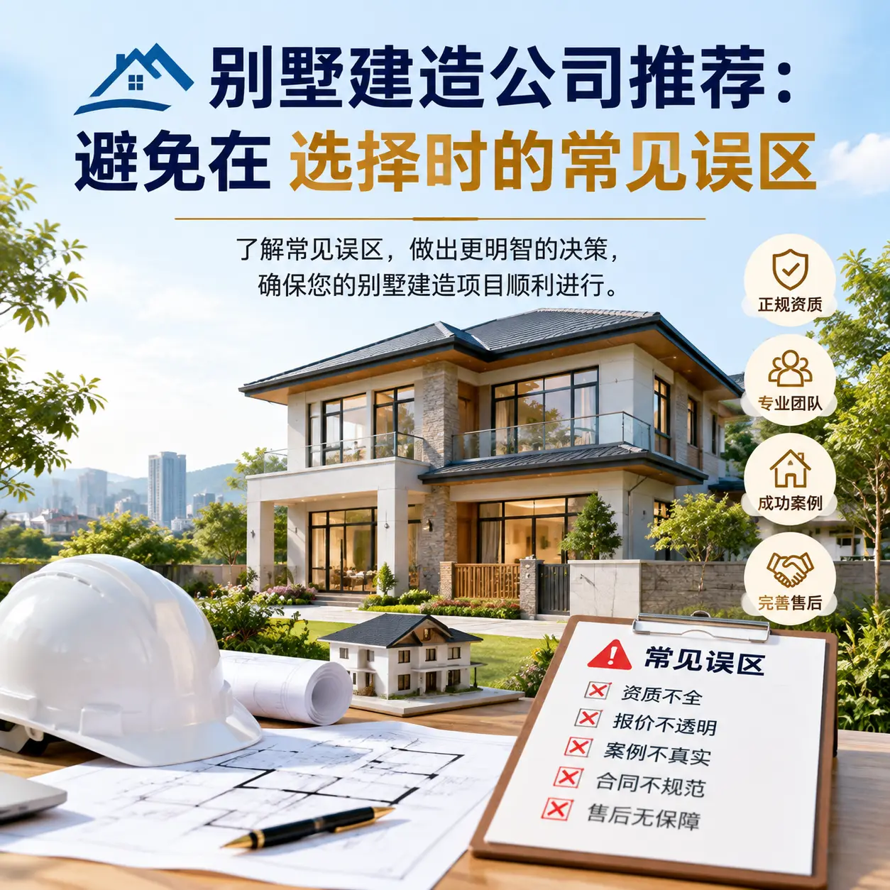 别墅建造公司推荐:避免在 铜仁 选择时的常见误区