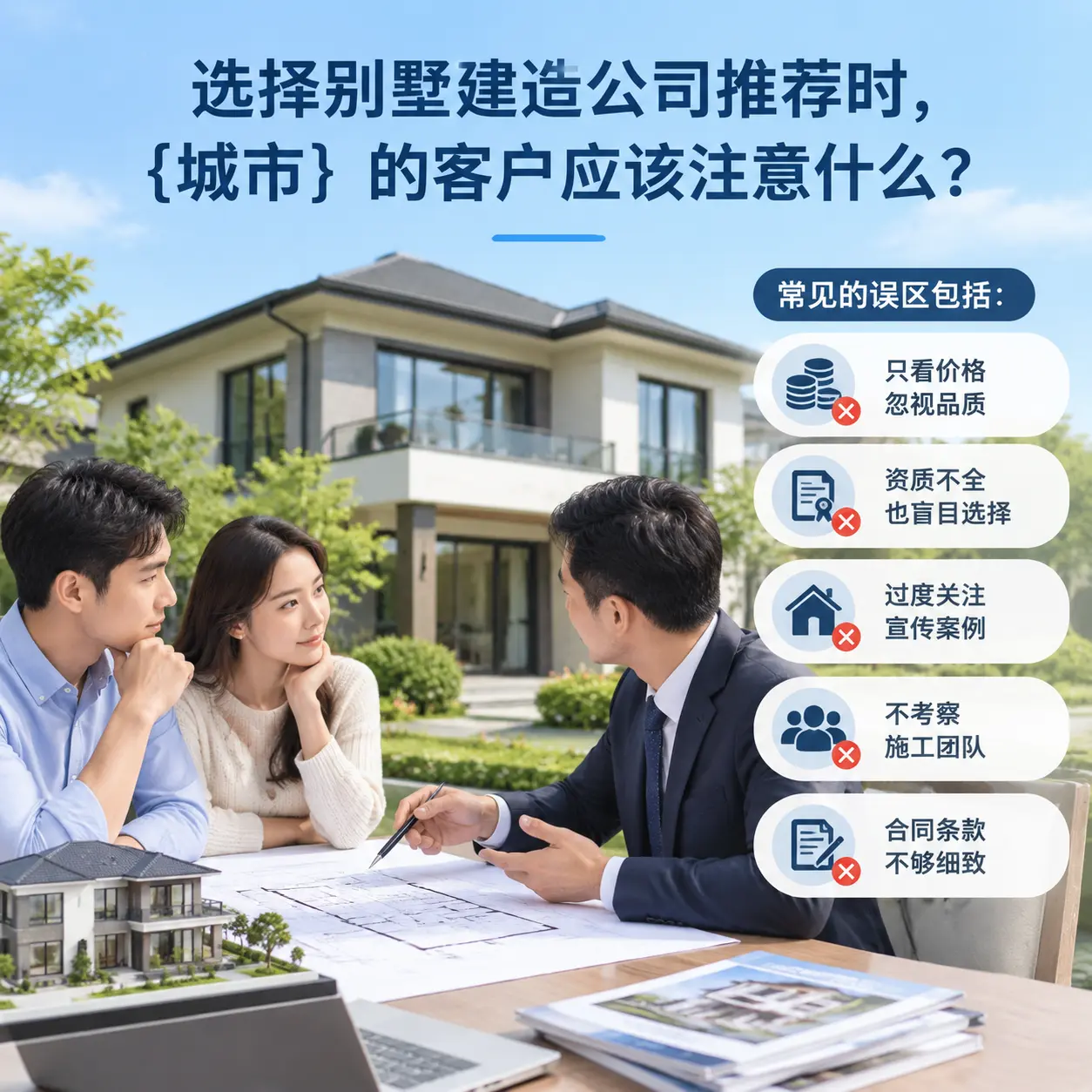 选择别墅建造公司推荐时,铜仁 的客户应该注意什么?