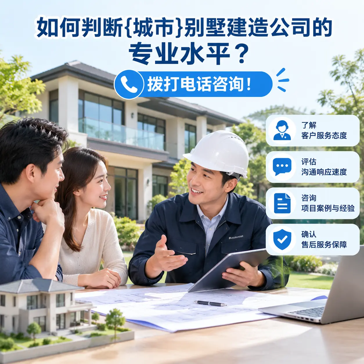 如何判断铜仁别墅建造公司的专业水平?拨打电话咨询!